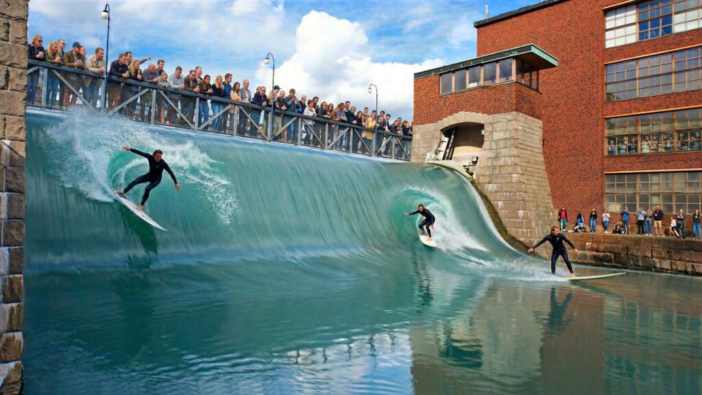 Surffausta Tammerkoskessa